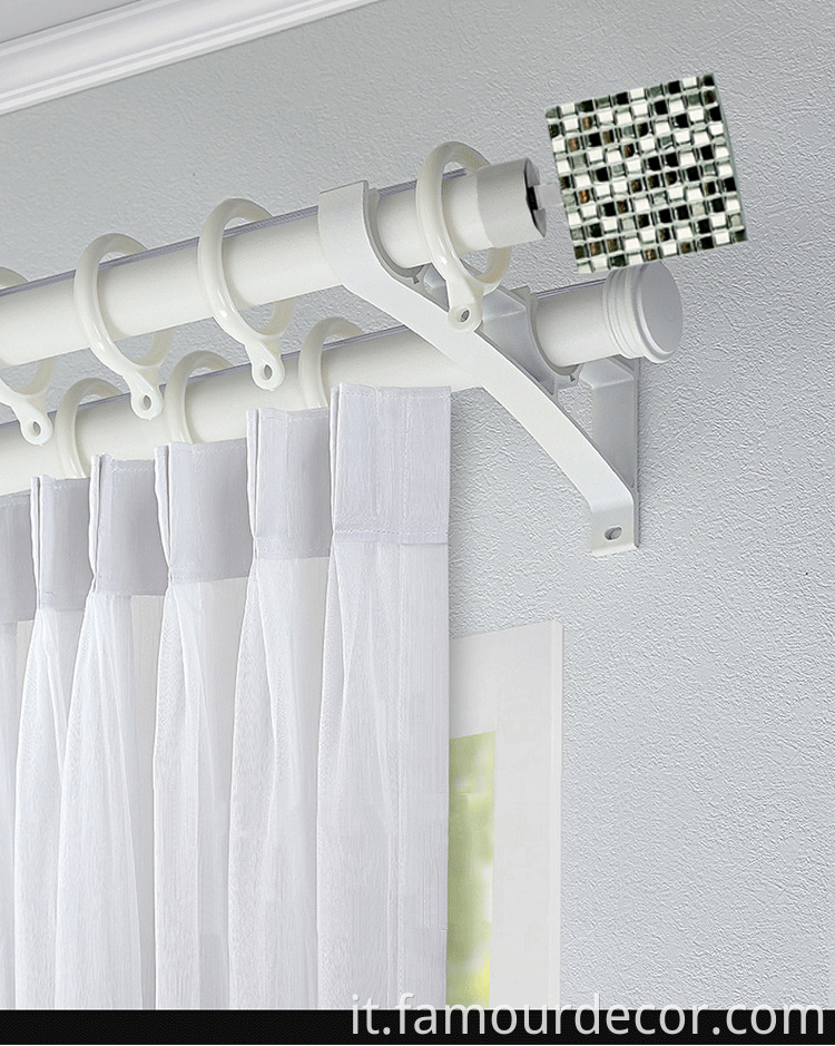 Mosaic Square finial window deco